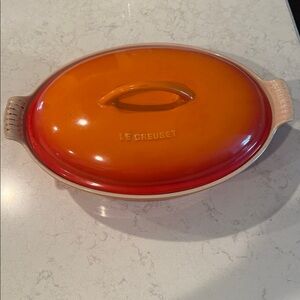 Le Creuset Heritage Oval Casserole (Flame)